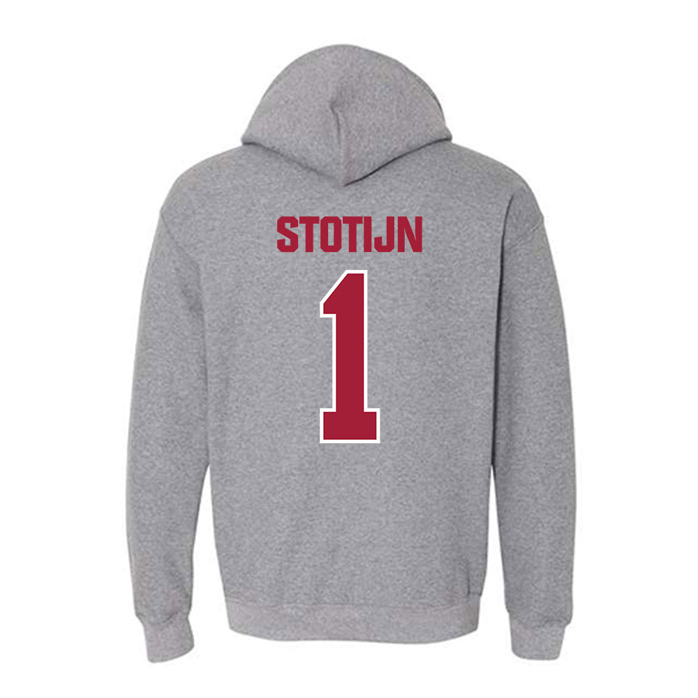 Indiana - NCAA Women's Basketball : Phoenix Stotijn - Classic Shersey Hooded Sweatshirt-1