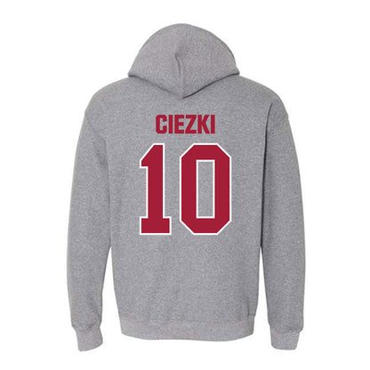 Indiana - NCAA Women's Basketball : Shay Ciezki - Classic Shersey Hooded Sweatshirt-1
