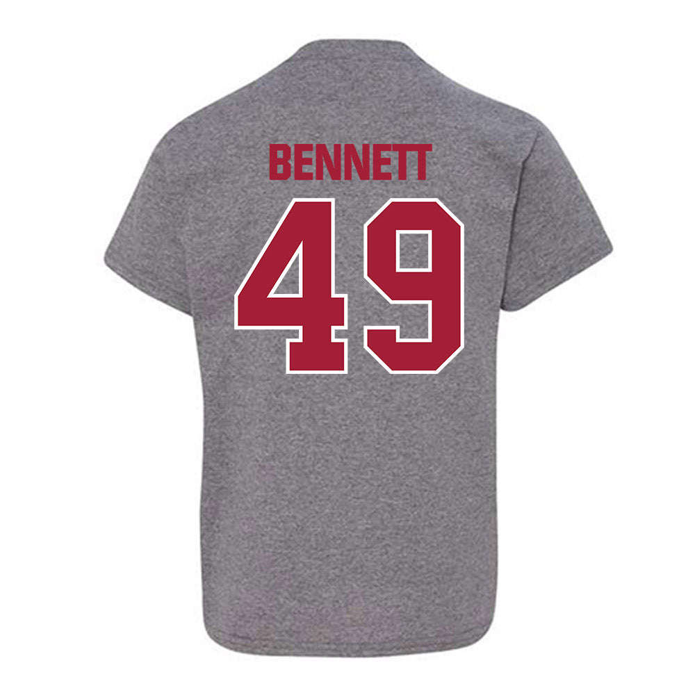 Indiana - NCAA Baseball : Eli Bennett - Classic Shersey Youth T-Shirt-1