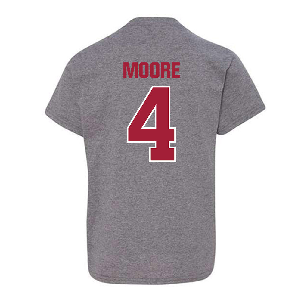 Indiana - NCAA Baseball : Will Moore - Classic Shersey Youth T-Shirt-1