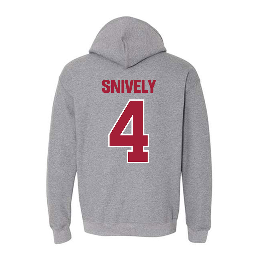 Indiana - NCAA Men's Basketball : Drew Snively - Classic Shersey Hooded Sweatshirt-1