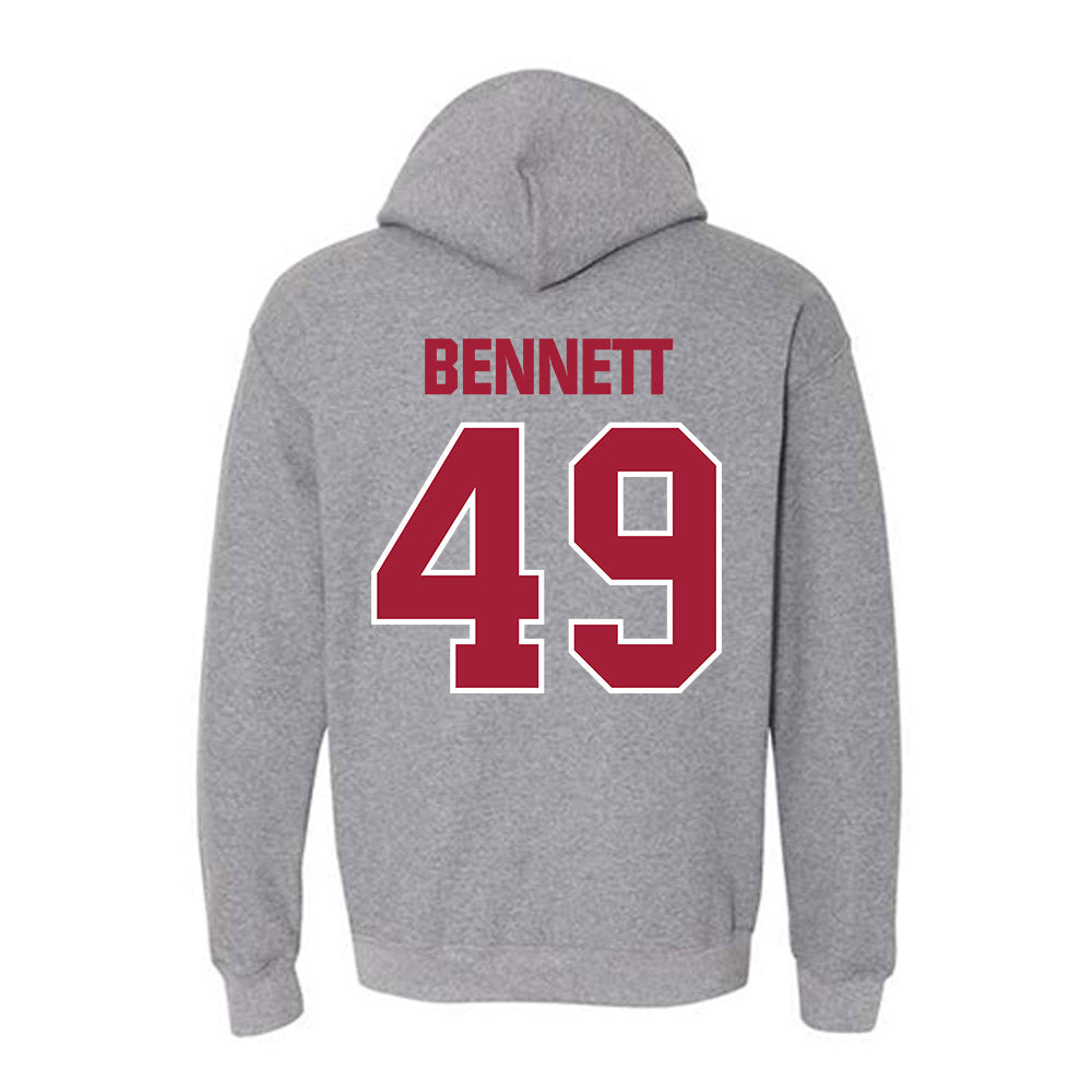 Indiana - NCAA Baseball : Eli Bennett - Classic Shersey Hooded Sweatshirt-1