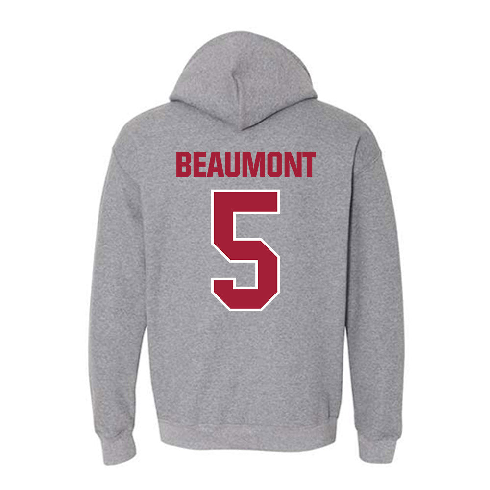 Indiana - NCAA Women's Basketball : Lenee Beaumont - Classic Shersey Hooded Sweatshirt-1