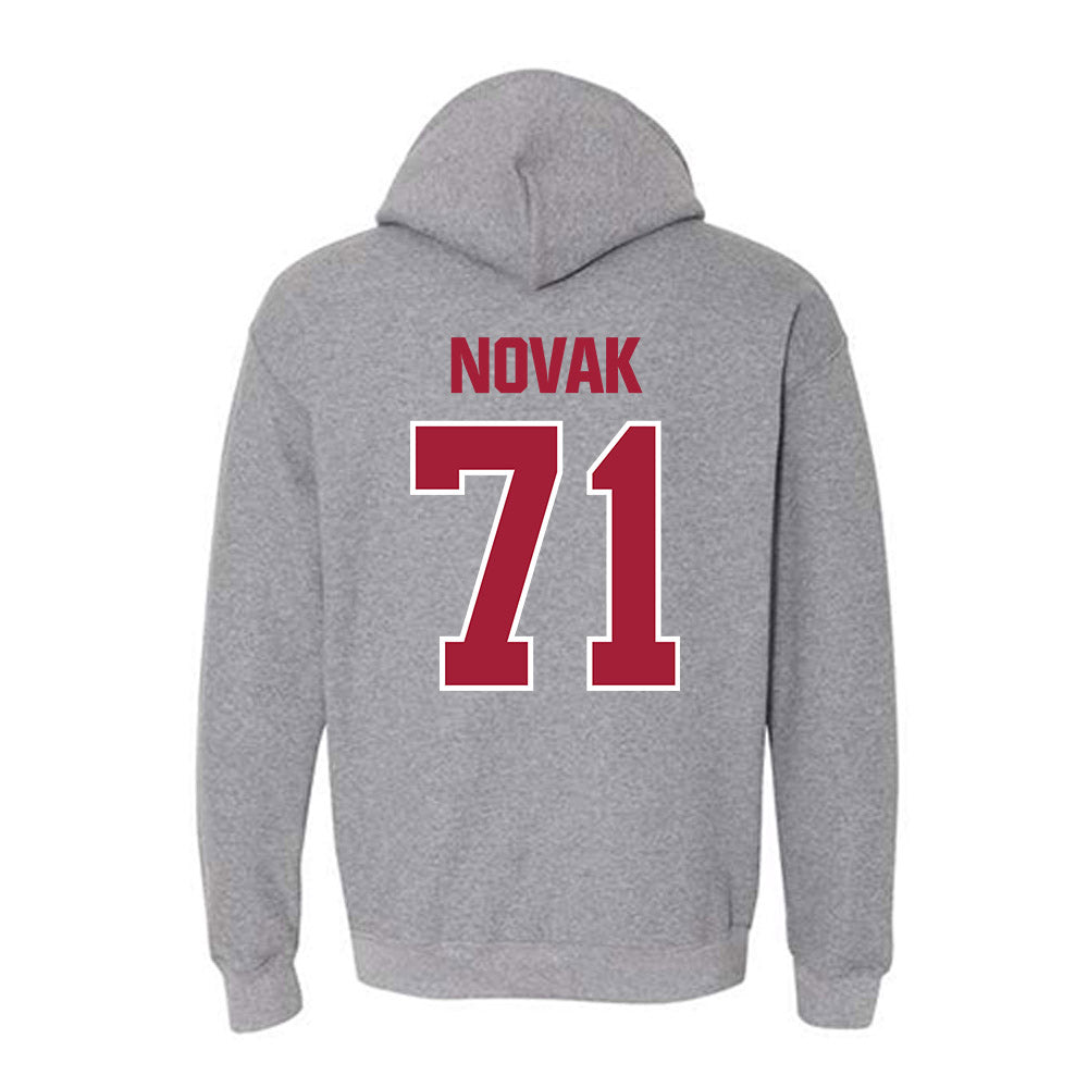 Indiana - NCAA Football : Benjamin Novak - Classic Shersey Hooded Sweatshirt-1