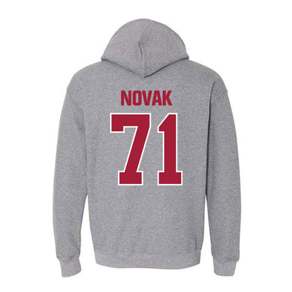 Indiana - NCAA Football : Benjamin Novak - Classic Shersey Hooded Sweatshirt-1