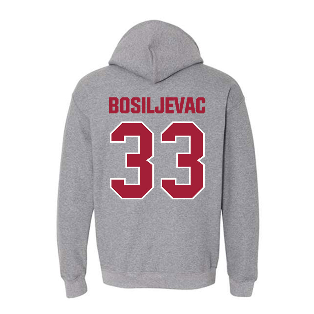 Indiana - NCAA Softball : Bria Bosiljevac - Classic Shersey Hooded Sweatshirt-1