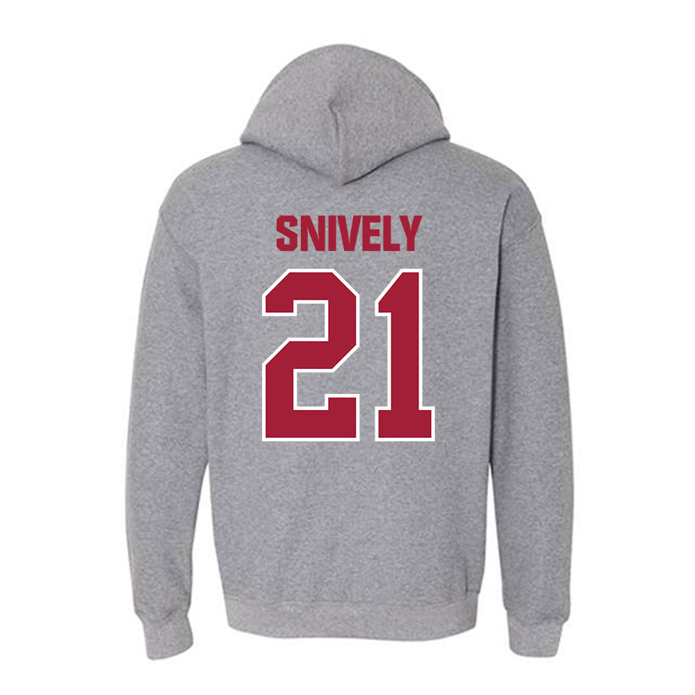 Indiana - NCAA Men's Basketball : Drew Snively - Classic Shersey Hooded Sweatshirt-1