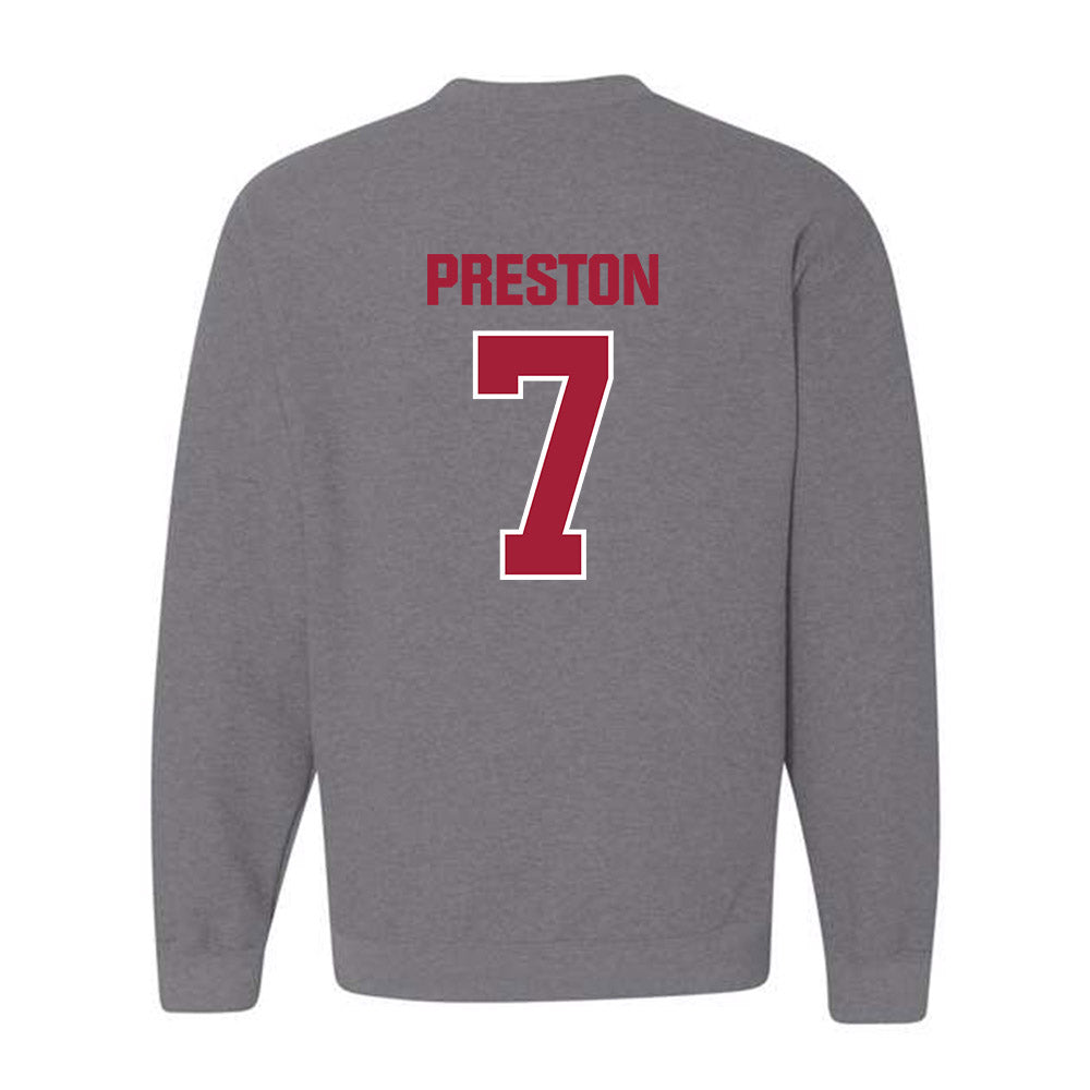 Indiana - NCAA Football : Shazz Preston - Classic Shersey Crewneck Sweatshirt-1