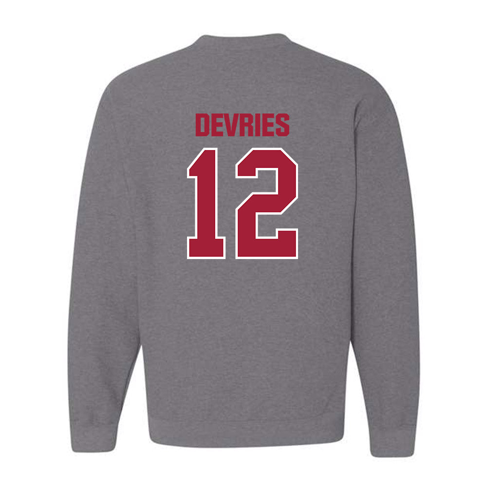 Indiana - NCAA Men's Basketball : Tucker DeVries - Classic Shersey Crewneck Sweatshirt-1