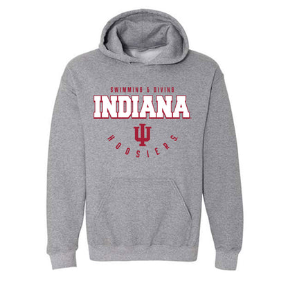 Indiana - NCAA Men's Swimming & Diving : Travis Gulledge - Classic Shersey Hooded Sweatshirt-0