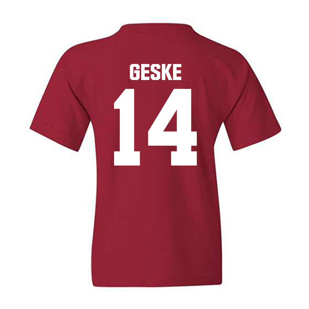 Indiana - NCAA Football : Maverick Geske - Classic Shersey Youth T-Shirt-1