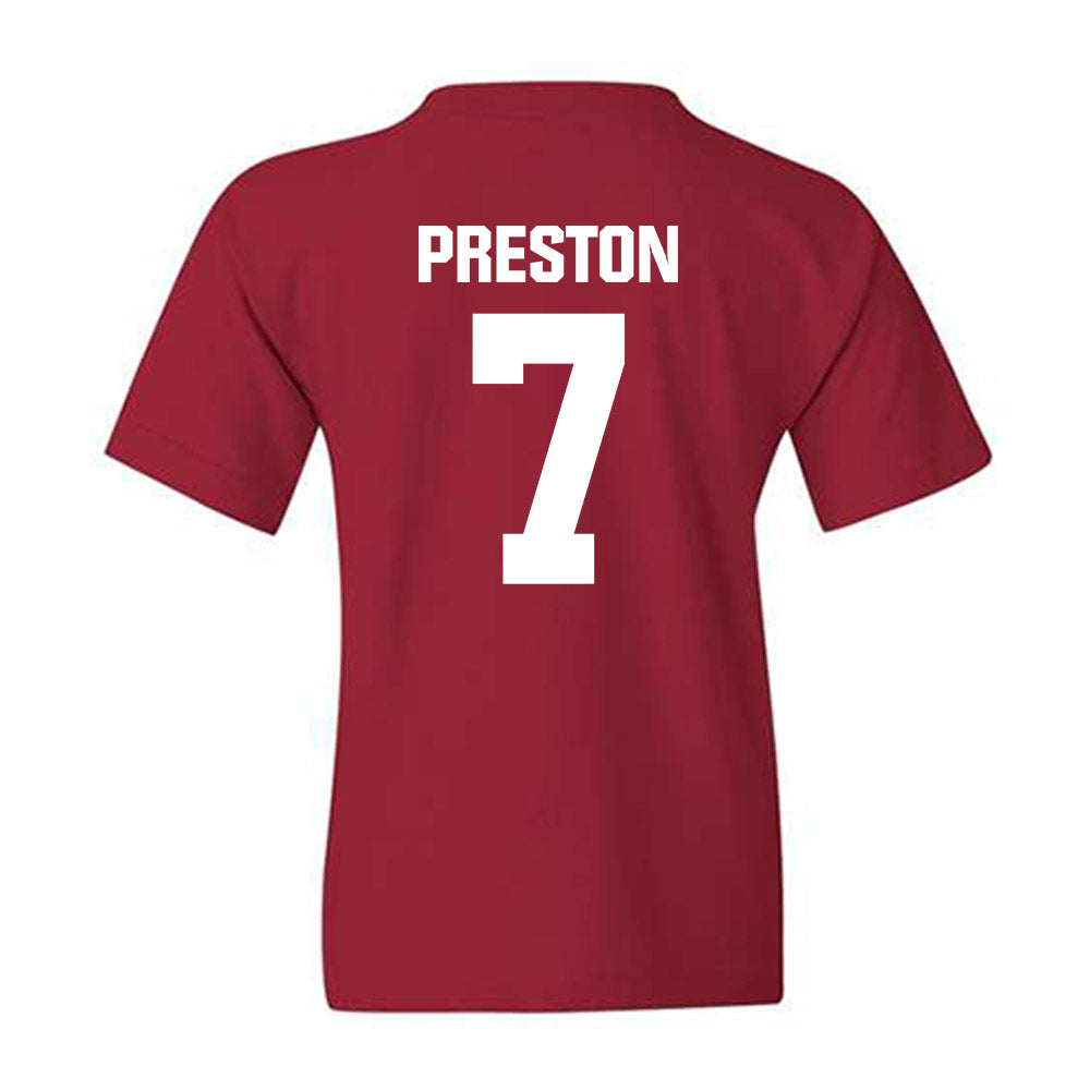 Indiana - NCAA Football : Shazz Preston - Classic Shersey Youth T-Shirt-1
