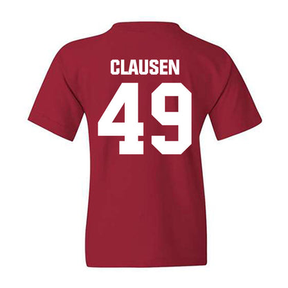 Indiana - NCAA Football : Drew Clausen - Classic Shersey Youth T-Shirt-1