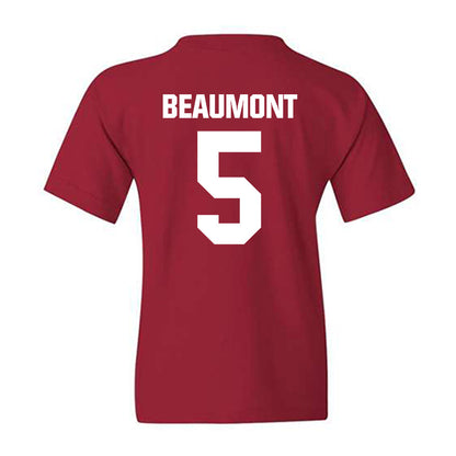 Indiana - NCAA Women's Basketball : Lenee Beaumont - Classic Shersey Youth T-Shirt-1
