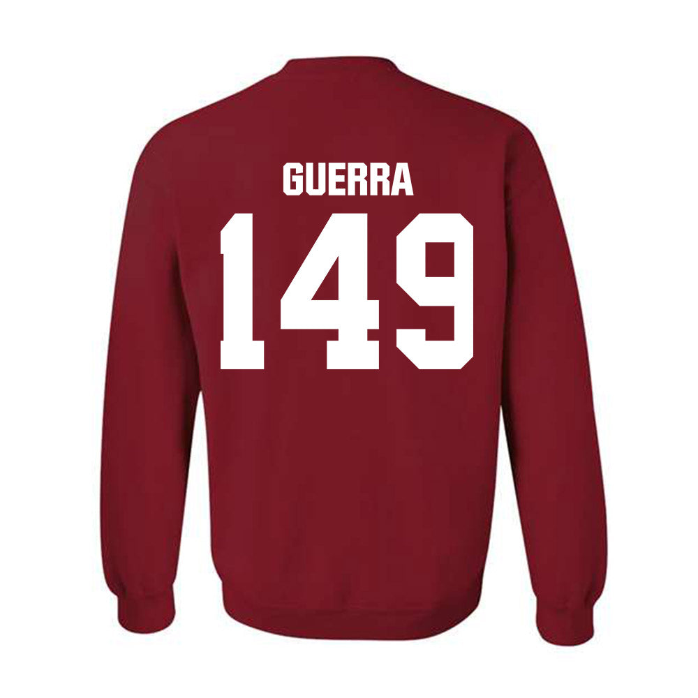 Indiana - NCAA Wrestling : Tyler Guerra - Classic Shersey Crewneck Sweatshirt-1