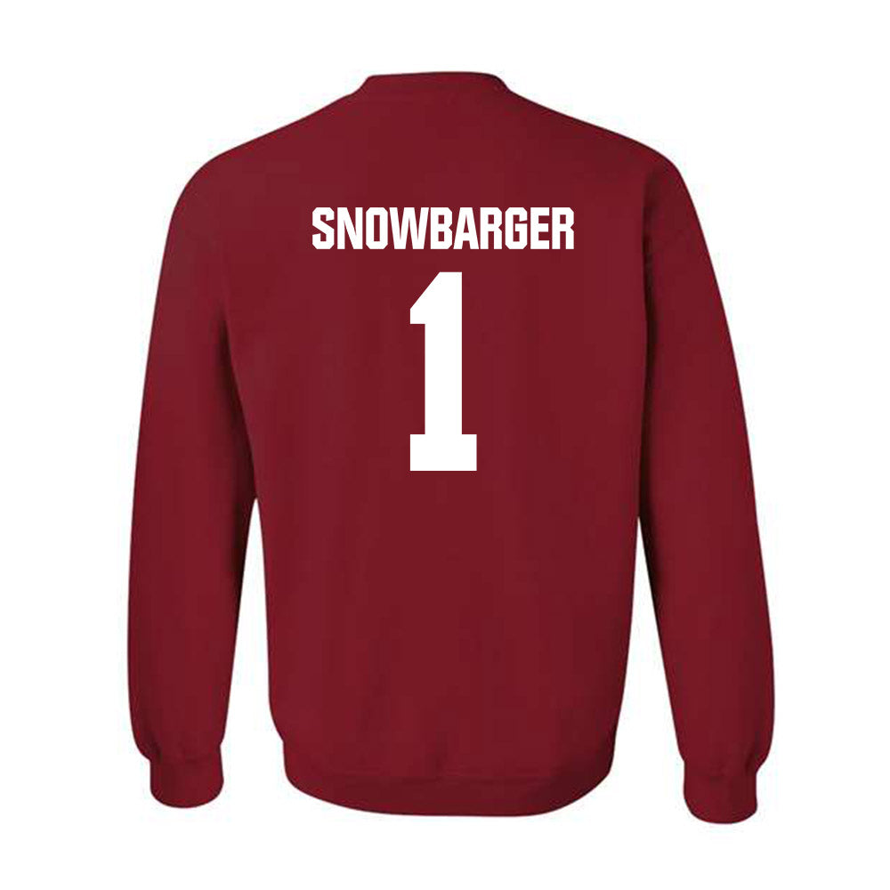 Indiana - NCAA Women's Volleyball : Sara Snowbarger - Classic Shersey Crewneck Sweatshirt-1