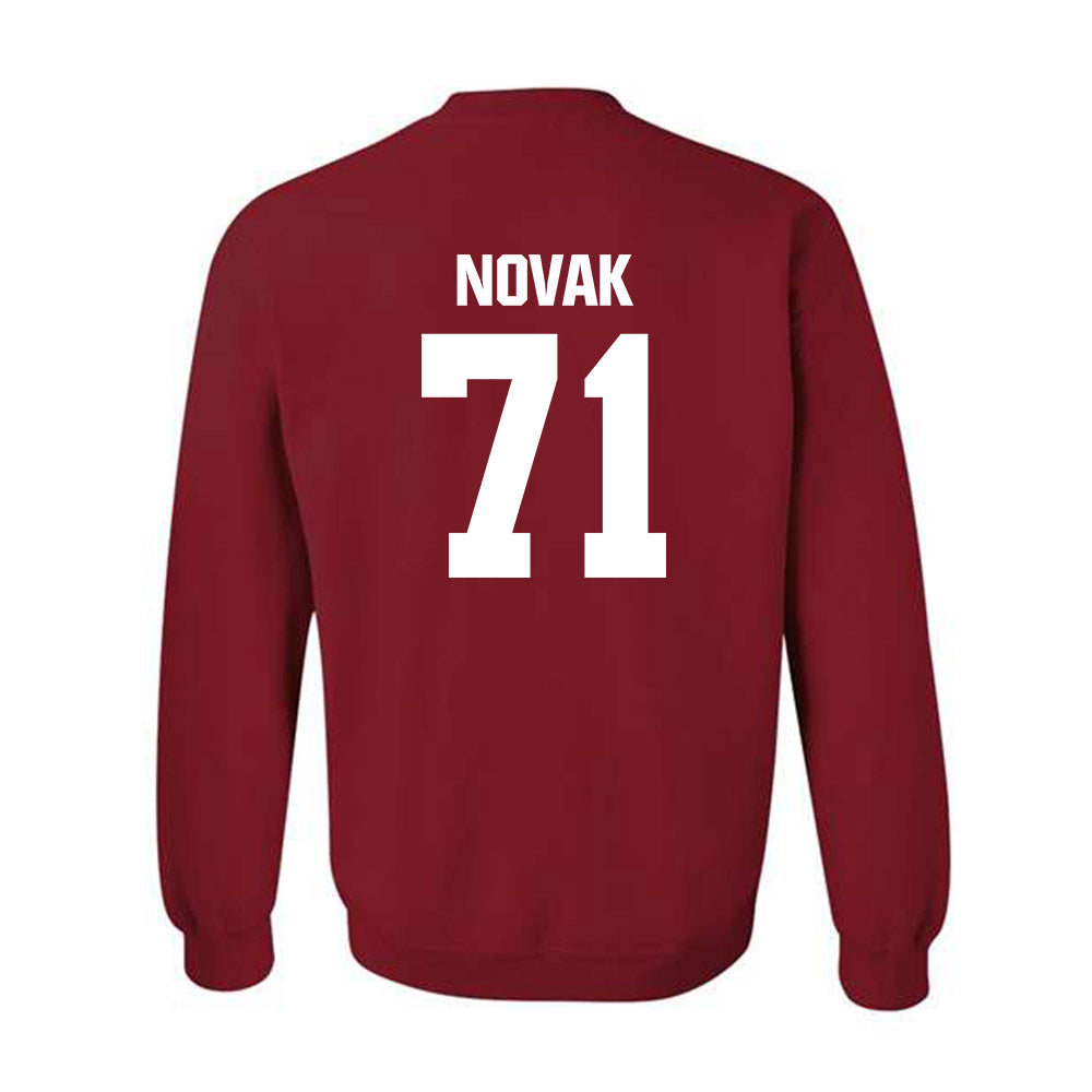 Indiana - NCAA Football : Benjamin Novak - Classic Shersey Crewneck Sweatshirt-1