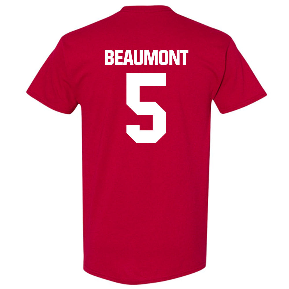Indiana - NCAA Women's Basketball : Lenee Beaumont - Classic Shersey T-Shirt-1