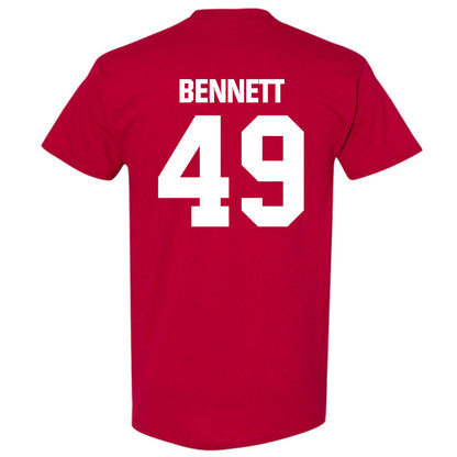 Indiana - NCAA Baseball : Eli Bennett - Classic Shersey T-Shirt-1