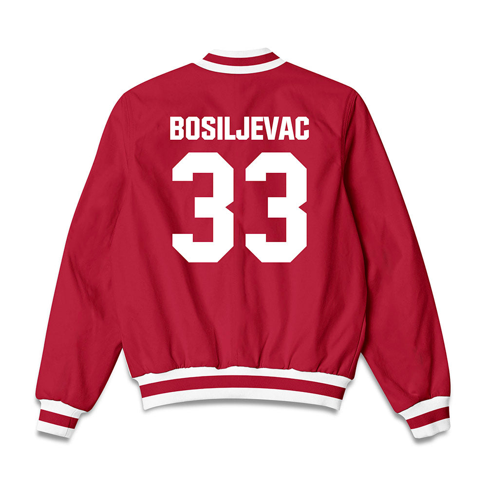 Indiana - NCAA Softball : Bria Bosiljevac - Bomber Jacket-1