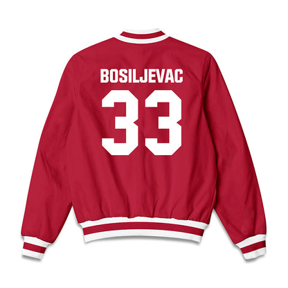 Indiana - NCAA Softball : Bria Bosiljevac - Bomber Jacket-1