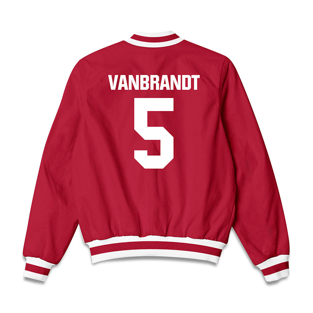 Indiana - NCAA Softball : Aly VanBrandt - Bomber Jacket-1