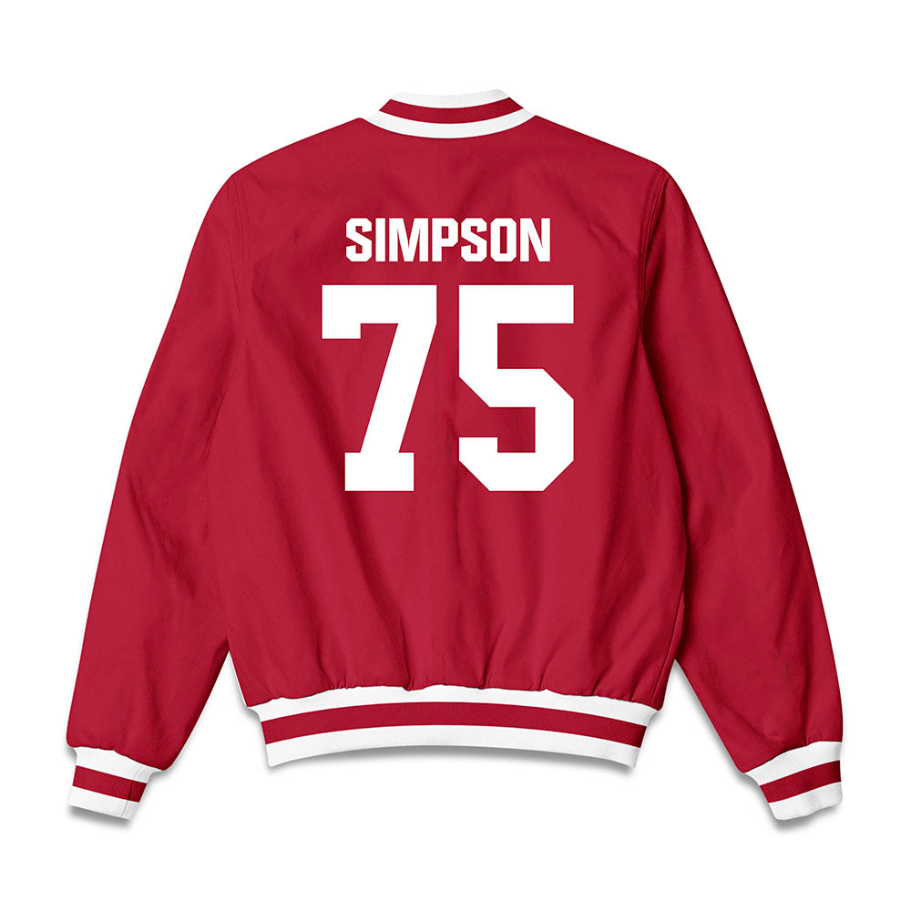 Indiana - NCAA Football : Sam Simpson - Bomber Jacket-1
