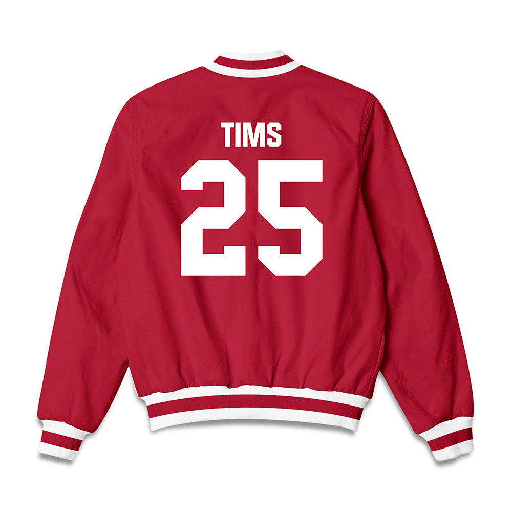 Indiana - NCAA Football : Dmontae Tims - Bomber Jacket-1
