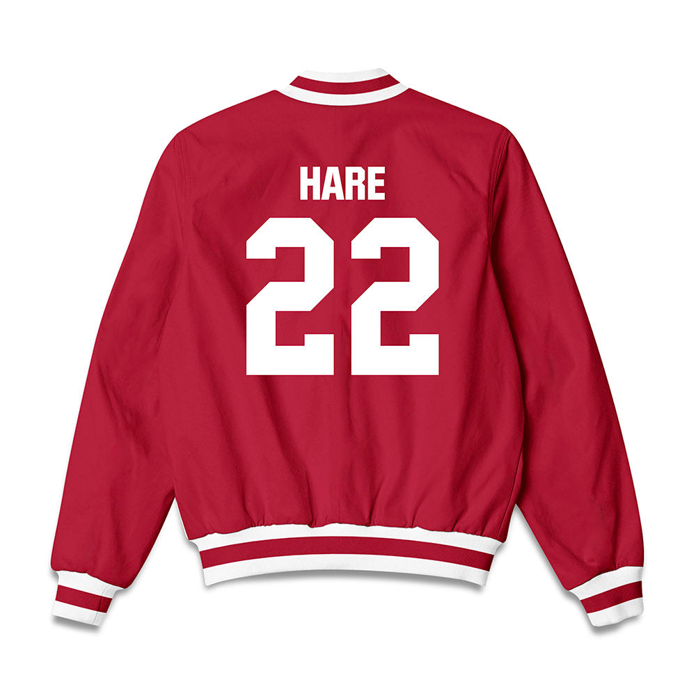 Indiana - NCAA Women's Basketball : Mackenzie Hare - Bomber Jacket-1