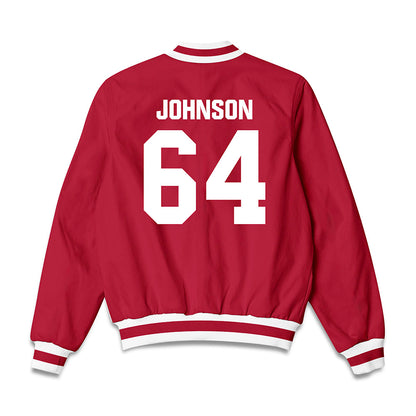 Indiana - NCAA Football : Chance Johnson - Bomber Jacket-1