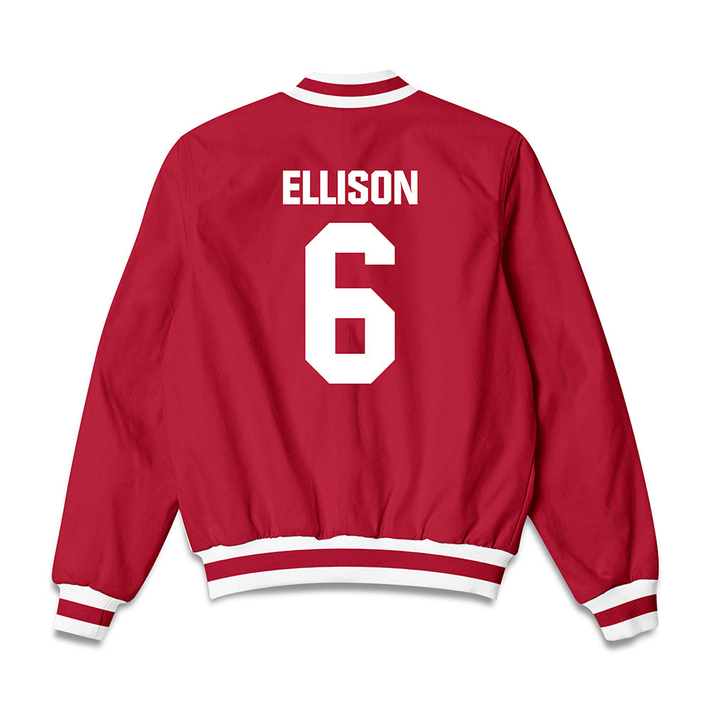 Indiana - NCAA Softball : Jada ELLISON - Bomber Jacket-1