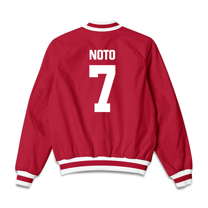 Indiana - NCAA Baseball : Mateo Noto - Bomber Jacket-1