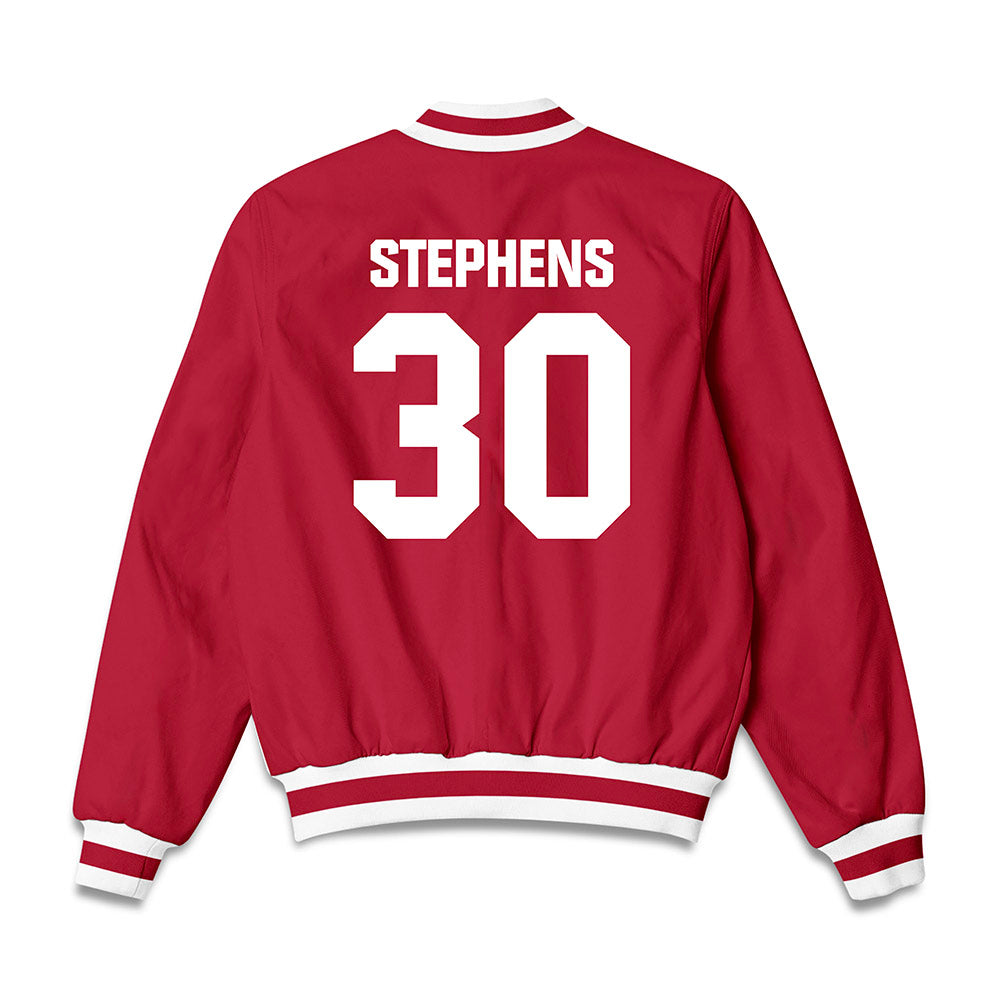 Indiana - NCAA Men's Basketball : Ian Stephens - Bomber Jacket-1