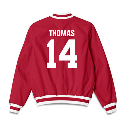 Indiana - NCAA Baseball : Brayton Thomas - Bomber Jacket-1