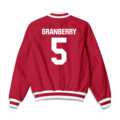 Indiana - NCAA Women's Volleyball : Keondreya Granberry - Bomber Jacket-1