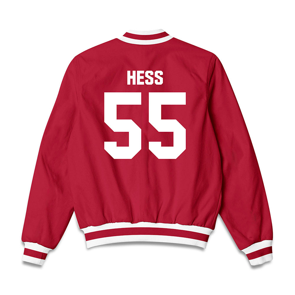 Indiana - NCAA Softball : Taylor Hess - Bomber Jacket-1