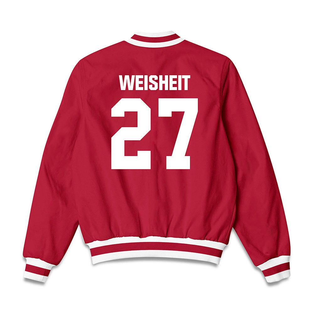 Indiana - NCAA Baseball : Clayton Weisheit - Bomber Jacket-1