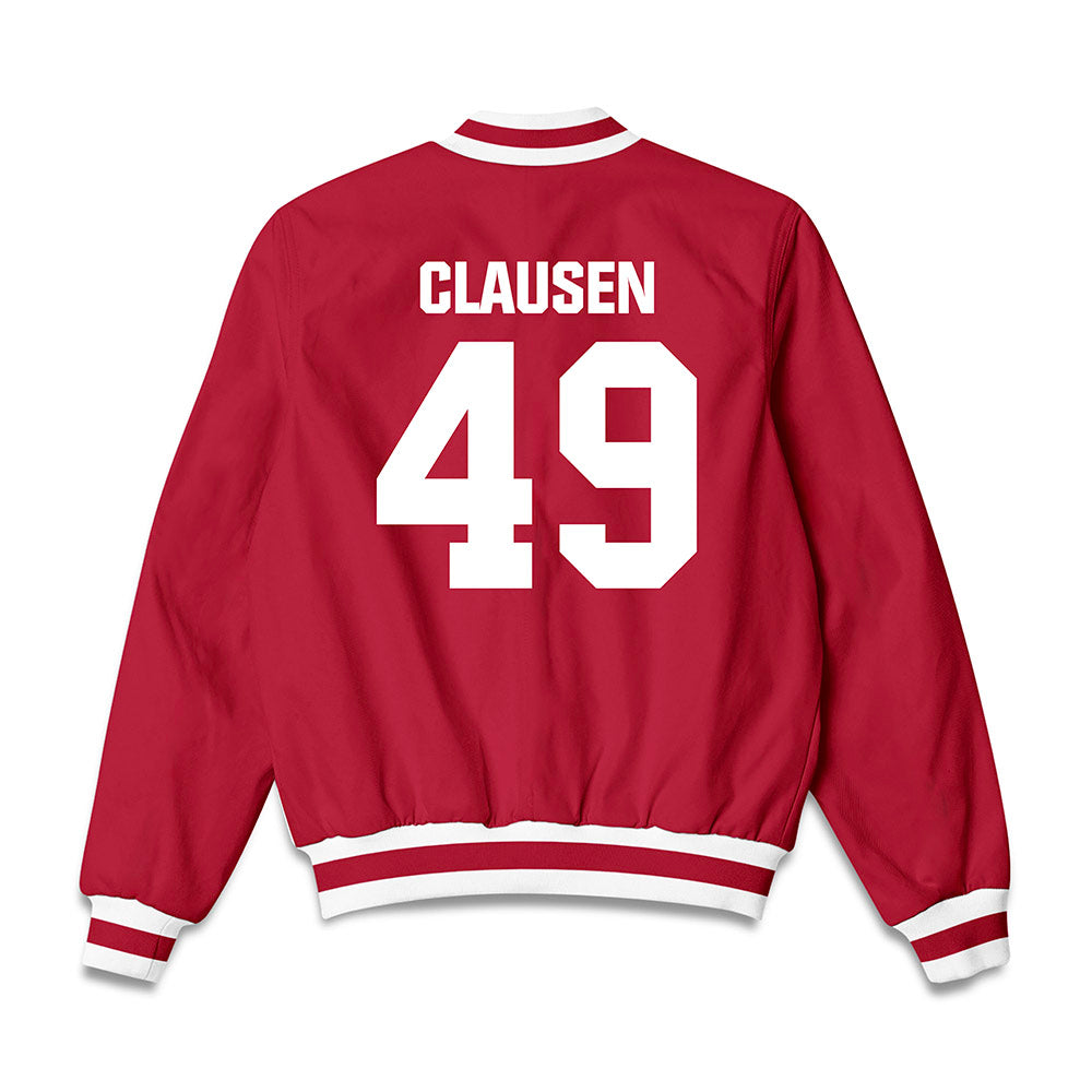 Indiana - NCAA Football : Drew Clausen - Bomber Jacket-1