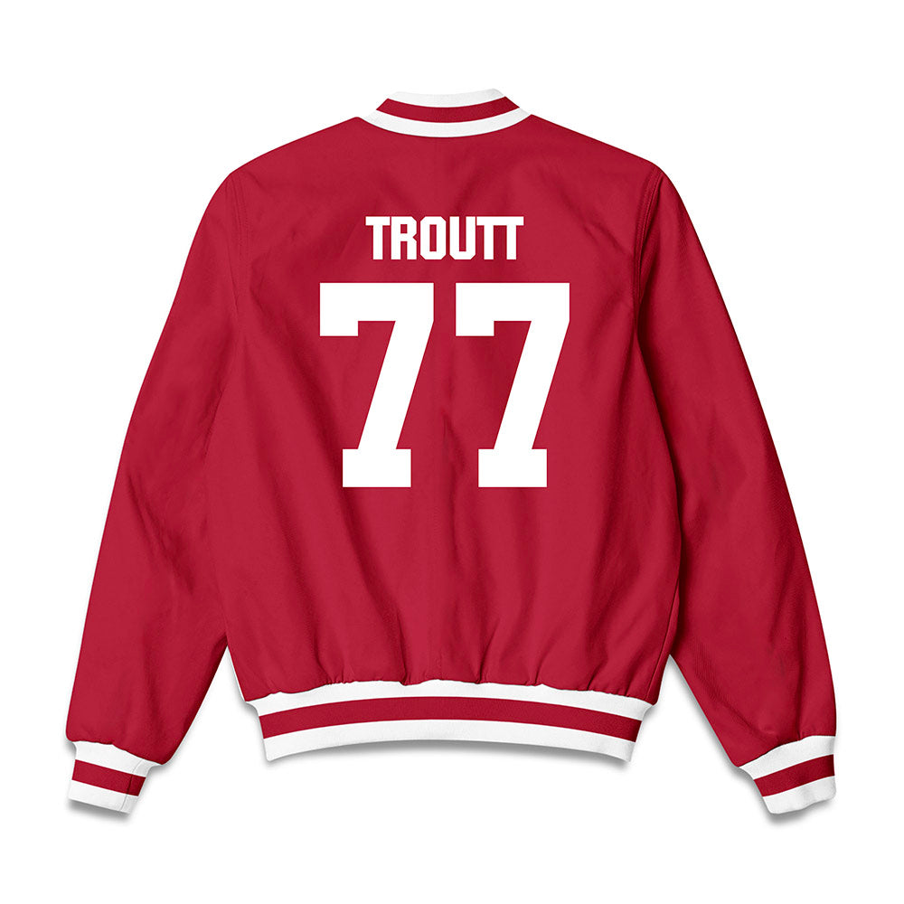 Indiana - NCAA Softball : Ella Troutt - Bomber Jacket-1