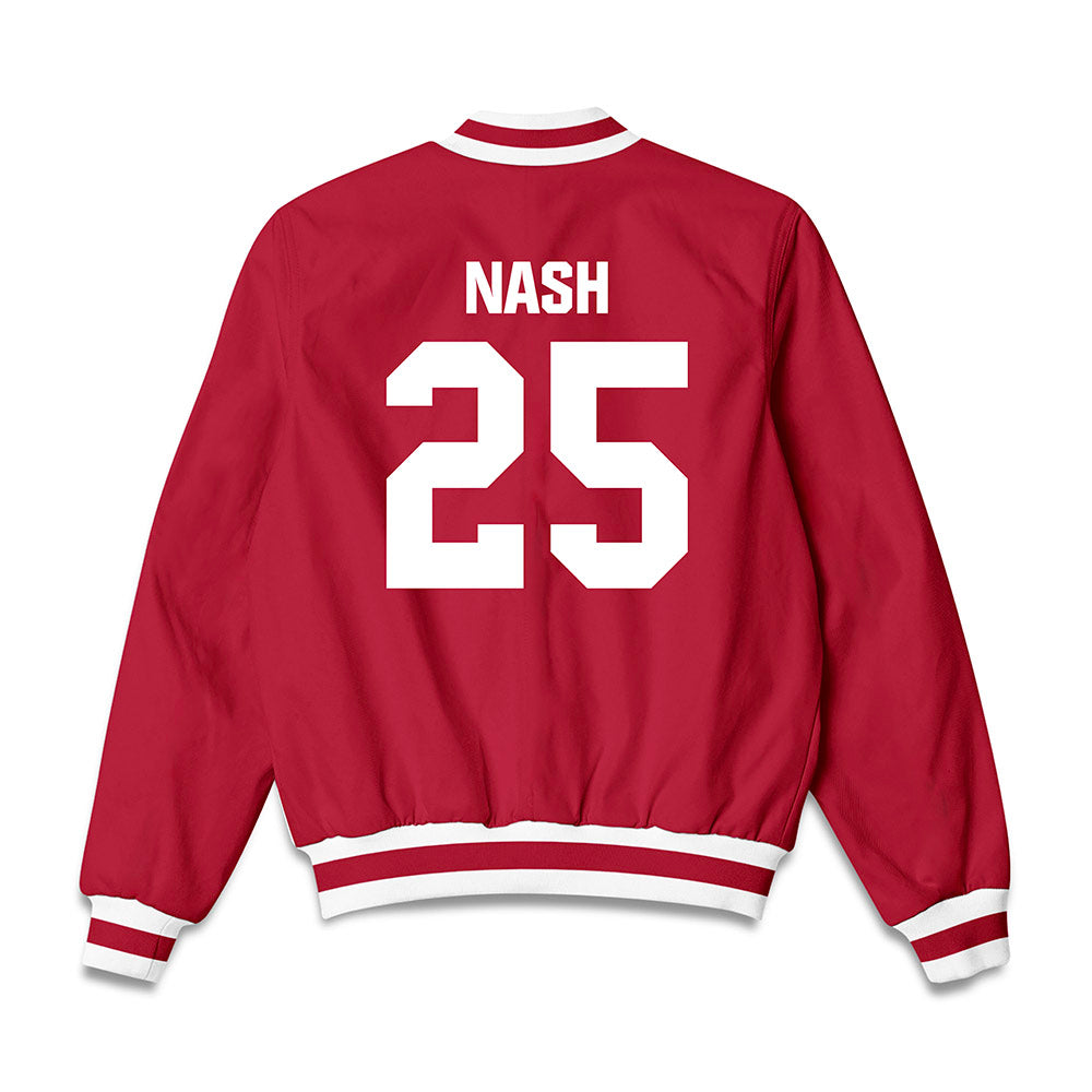 Indiana - NCAA Softball : Nevaeh Nash - Bomber Jacket-1