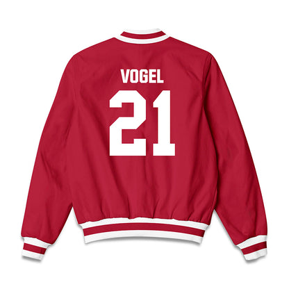 Indiana - NCAA Baseball : Jacob Vogel - Bomber Jacket-1