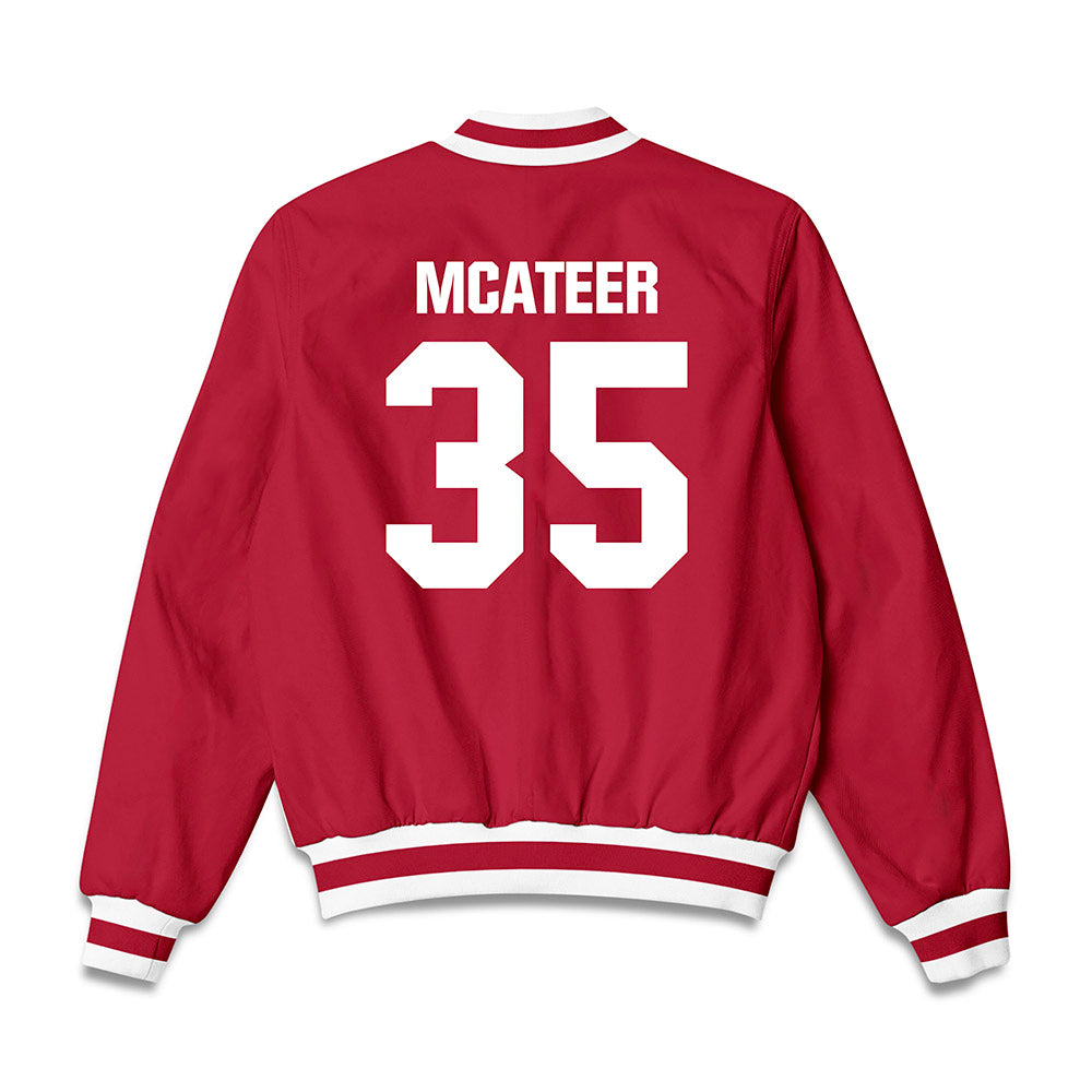 Indiana - NCAA Football : Patrick McAteer - Bomber Jacket-1