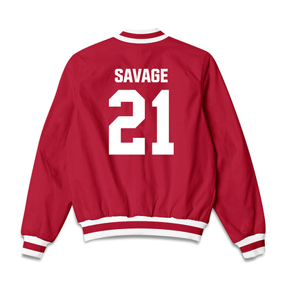 Indiana - NCAA Football : Jacob Savage - Bomber Jacket-1