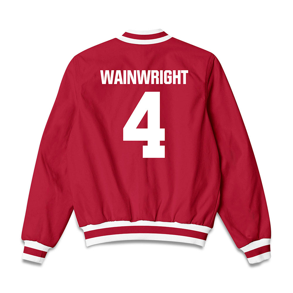Indiana - NCAA Softball : Madison Wainwright - Bomber Jacket-1