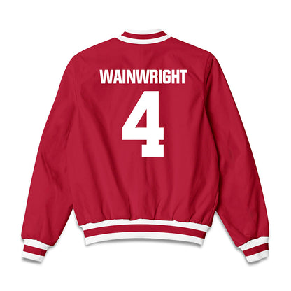 Indiana - NCAA Softball : Madison Wainwright - Bomber Jacket-1