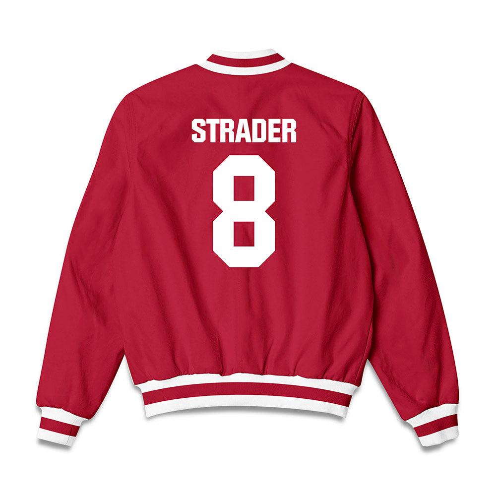Indiana - NCAA Softball : Madalyn Strader - Bomber Jacket-1