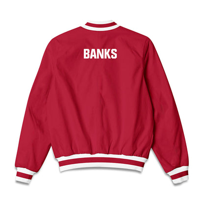 Indiana - NCAA Men's Track & Field : Trelee Banks - Bomber Jacket-1