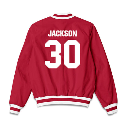 Indiana - NCAA Women's Basketball : Zoe Jackson - Bomber Jacket-1