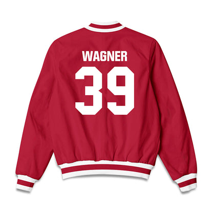 Indiana - NCAA Baseball : Nash Wagner - Bomber Jacket-1
