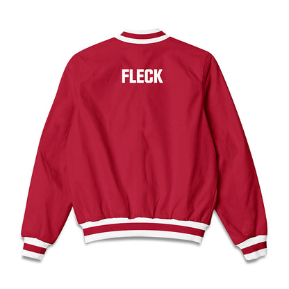 Indiana - NCAA Men's Swimming & Diving : Brandon Fleck - Bomber Jacket-1